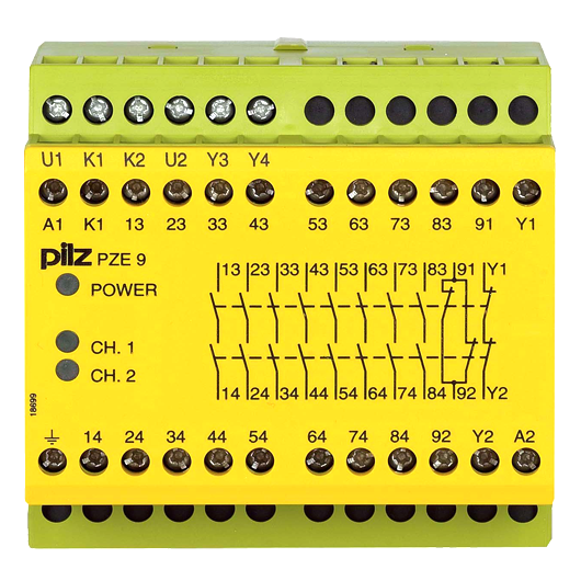774148 New PILZ PZE 9 230-240VAC 8n/o 1n/c